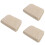 3Pièces Anti-Dérapant Beige Pour 6