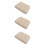 3Pièces Anti-Dérapant Beige Pour 8