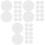 36Pièces Plastique Blanches Pour Patchwork Couture Tricot 5