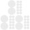 36Pièces Plastique Blanches Pour Patchwork Couture Tricot 4