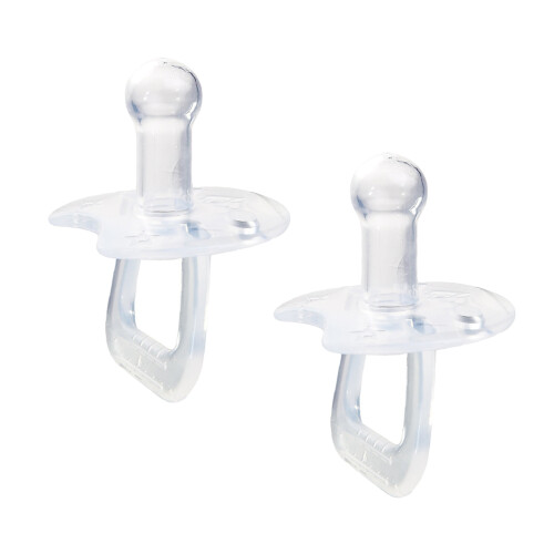 4Pièces Jouets Dentition Bébé Sucettes Silicone Transparent Sécurisé 1