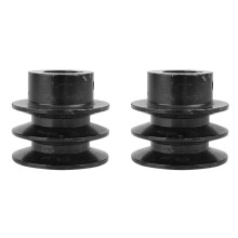 2X Doppelte Keilriemenscheibe für 20 mm Bohrung, Rillenriemenscheibe, A-Riemen für 168F 170F GX110 GX120 GX160 GX200 7 PS Motor, Motorriemenscheibe