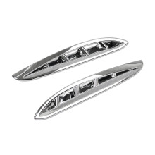 Auto Chrom Front Grill Luft Auslass Abdeckung Dekoration für Harrier Venza XU80 2020 2021