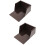 2Pièces Protection D'eau Aluminium D'éclaboussure Café 10