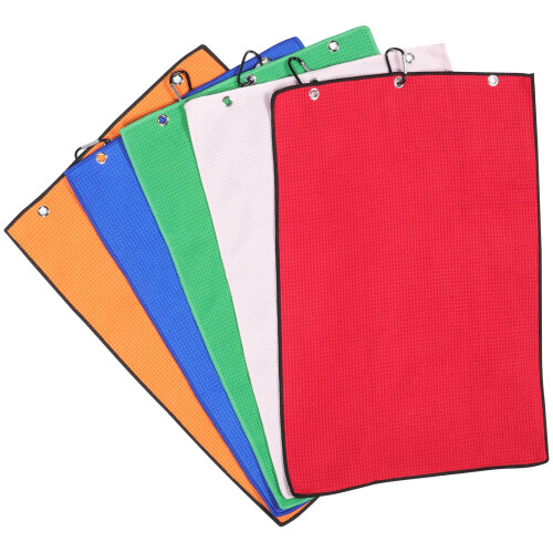 15Pièces Serviettes De Golf Avec Boucle Assorties