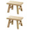 2Pièces Petit En Bois Khaki Pour Enfant, Usage 7