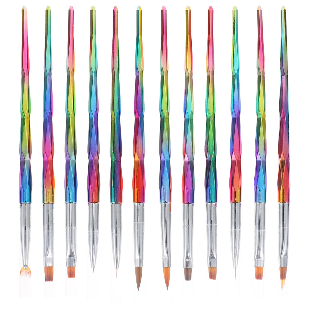 Solustre 60Pcs Diy Nail Painting Pens Assorted Colors Manicure Pen Supplies