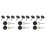 15Sets Black Self-Tapping Screw Nails with Caps for Advertising Boards 4