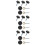 15Sets Black Self-Tapping Screw Nails with Caps for Advertising Boards 8