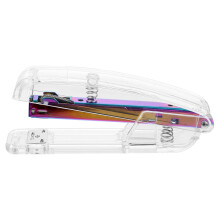5Pcs Plastic Desk Staplers Transparent Office Staplers for Student Use