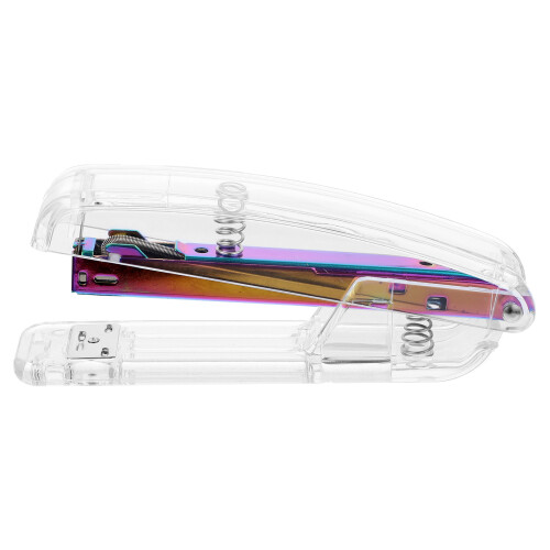 5Pcs Plastic Desk Staplers Transparent Office Staplers for Student Use
