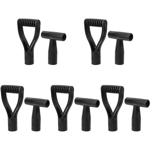 10Pcs Multi-Functional Black Garden Spade Handle Replacement Grip 2