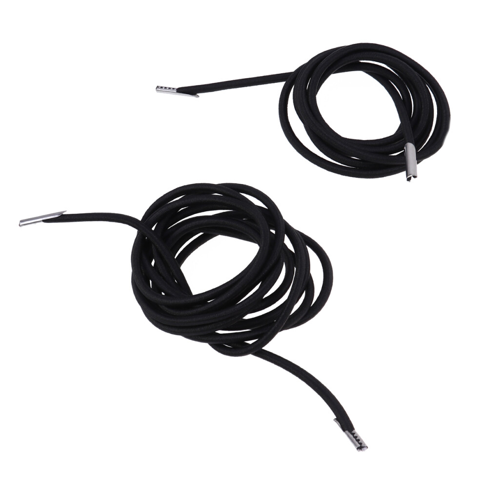 12Pcs Black Rubber Rope For Chaise Longue Durable Elastic Chair Cord 3071659883815