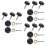 15Sets Black Self-Tapping Screw Nails with Caps for Advertising Boards 6