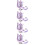 4Ensembles Laisse Violet Réglable Harnais Poignet Bébé 5