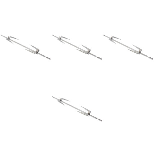 4Sets Easy Clean Stainless Steel Rotating Chicken Grill Forks 2