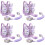 4Ensembles Laisse Violet Réglable Harnais Poignet Bébé 3