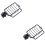 2Pcs Black Shower Table Rack Practical Rust-Resistant Storage Shelf 5