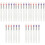 30Pcs Lightweight Silicone Lip and Eyeshadow Brush Set with Caps 3