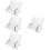 4Pcs Wood Book Holders White Reading Book Stand Display Plate Holder 7