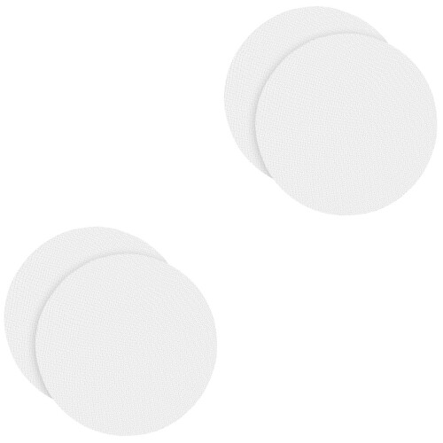 4 Pack White Silicone Steamer Mats Reusable Non-Stick Kitchen Liners 2