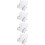 4Pcs Wood Book Holders White Reading Book Stand Display Plate Holder 8
