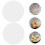 4 Pack White Silicone Steamer Mats Reusable Non-Stick Kitchen Liners 8