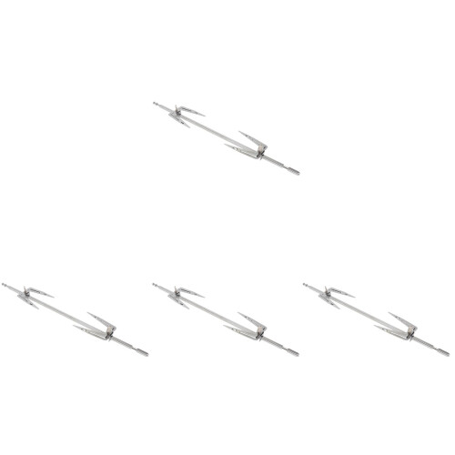 4Sets Easy Clean Stainless Steel Rotating Chicken Grill Forks 1