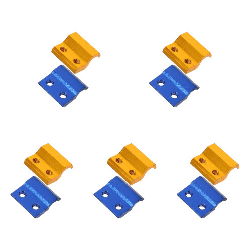 10Pcs Lightweight Aluminum Bicycle Hose Guide Clamp for Motorcycle Use 2