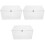 3Pcs White Clothes Organizer with Handle Zipper for Wardrobe 5