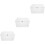 3Pcs White Clothes Organizer with Handle Zipper for Wardrobe 6