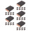 50Pcs Multi Sand Sponge Blocks Home Use Polisher Sanding Kit Durable 10