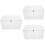 3Pcs White Clothes Organizer with Handle Zipper for Wardrobe 7