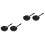 4Pcs Iron Non-Stick Mini Omelette Pans Black Cooking Utensils 4