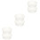 6Pcs Steamer Basket Insert for Pot White Kitchen Rack for Vegetables 7