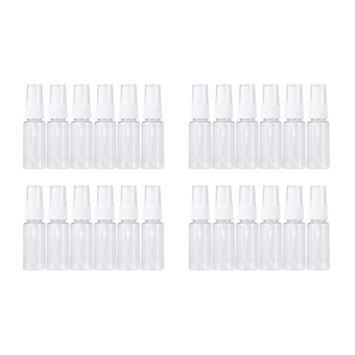 24Pcs Transparent Makeup Spray Bottles Pump for Storage 1
