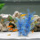 2Pcs Blue White Aquarium Plants Plastic Simulation Water Grass 3