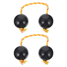 4Pcs Single-Hand Black Rhythm African Shaker Educational Toy for Kids