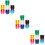2100Pcs Assorted Color Cupcake Liners Paper Baking Cake Cups 9
