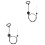 4Pcs Black Recliner Accessories Metal D Ring Pull Handles for Sofas 5