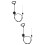 4Pcs Black Recliner Accessories Metal D Ring Pull Handles for Sofas 9