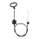 4Pcs Black Recliner Accessories Metal D Ring Pull Handles for Sofas 3