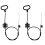 4Pcs Black Recliner Accessories Metal D Ring Pull Handles for Sofas 4