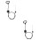 4Pcs Black Recliner Accessories Metal D Ring Pull Handles for Sofas 8