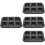 4Pcs Non-Stick Black Square Muffin Pan Mini Loaf Baking Mold for Cake 6