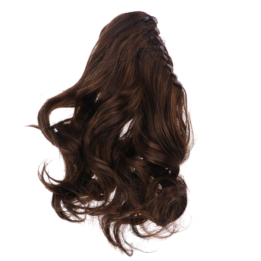 Iplusmile 2Pcs Light Brown Curly Wig Women Short Hair High Temperature Fiber