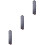 3Pcs Foldable Grey Hanging Bag 10 Layers Storage Organizer for Clothes 3