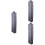 3Pcs Foldable Grey Hanging Bag 10 Layers Storage Organizer for Clothes 4