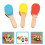 9St Kids Castanets Set Gekleurde Percussie Speelgoed 10