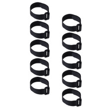 30Pcs Black Nylon Three Legged Race Bands Outdoor Game Straps